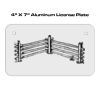 4 X 7 Aluminum License Plate  Thumbnail