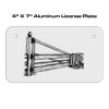 4 X 7 Aluminum License Plate  Thumbnail
