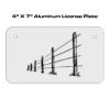 4 X 7 Aluminum License Plate  Thumbnail