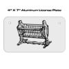 4 X 7 Aluminum License Plate  Thumbnail