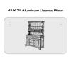 4 X 7 Aluminum License Plate  Thumbnail