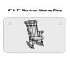 4 X 7 Aluminum License Plate  Thumbnail