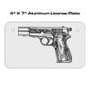 4 X 7 Aluminum License Plate  Thumbnail