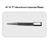 4 X 7 Aluminum License Plate  Thumbnail