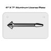 4 X 7 Aluminum License Plate  Thumbnail
