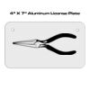 4 X 7 Aluminum License Plate  Thumbnail