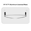 4 X 7 Aluminum License Plate  Thumbnail