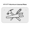 4 X 7 Aluminum License Plate  Thumbnail