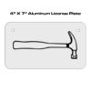 4 X 7 Aluminum License Plate  Thumbnail