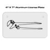 4 X 7 Aluminum License Plate  Thumbnail