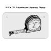 4 X 7 Aluminum License Plate  Thumbnail