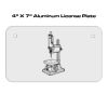 4 X 7 Aluminum License Plate  Thumbnail