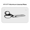 4 X 7 Aluminum License Plate  Thumbnail