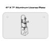 4 X 7 Aluminum License Plate  Thumbnail