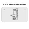 4 X 7 Aluminum License Plate  Thumbnail