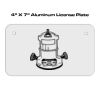 4 X 7 Aluminum License Plate  Thumbnail