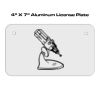 4 X 7 Aluminum License Plate  Thumbnail