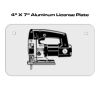 4 X 7 Aluminum License Plate  Thumbnail