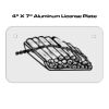 4 X 7 Aluminum License Plate  Thumbnail