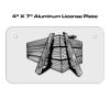 4 X 7 Aluminum License Plate  Thumbnail