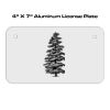 4 X 7 Aluminum License Plate  Thumbnail