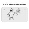 4 X 7 Aluminum License Plate  Thumbnail