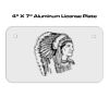 4 X 7 Aluminum License Plate  Thumbnail