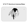 4 X 7 Aluminum License Plate  Thumbnail
