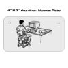 4 X 7 Aluminum License Plate  Thumbnail