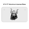 4 X 7 Aluminum License Plate  Thumbnail