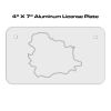 4 X 7 Aluminum License Plate  Thumbnail