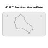 4 X 7 Aluminum License Plate  Thumbnail