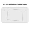 4 X 7 Aluminum License Plate  Thumbnail