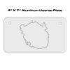 4 X 7 Aluminum License Plate  Thumbnail