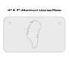 4 X 7 Aluminum License Plate  Thumbnail