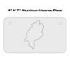 4 X 7 Aluminum License Plate  Thumbnail
