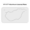 4 X 7 Aluminum License Plate  Thumbnail