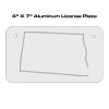 4 X 7 Aluminum License Plate  Thumbnail