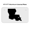 4 X 7 Aluminum License Plate  Thumbnail