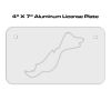 4 X 7 Aluminum License Plate  Thumbnail