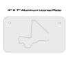 4 X 7 Aluminum License Plate  Thumbnail