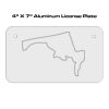 4 X 7 Aluminum License Plate  Thumbnail