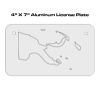 4 X 7 Aluminum License Plate  Thumbnail