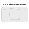 4 X 7 Aluminum License Plate  Thumbnail