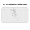 4 X 7 Aluminum License Plate  Thumbnail