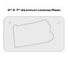 4 X 7 Aluminum License Plate  Thumbnail