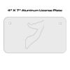 4 X 7 Aluminum License Plate  Thumbnail