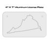4 X 7 Aluminum License Plate  Thumbnail