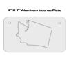 4 X 7 Aluminum License Plate  Thumbnail