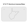 4 X 7 Aluminum License Plate 4 X 7 Aluminum License Plate Thumbnail